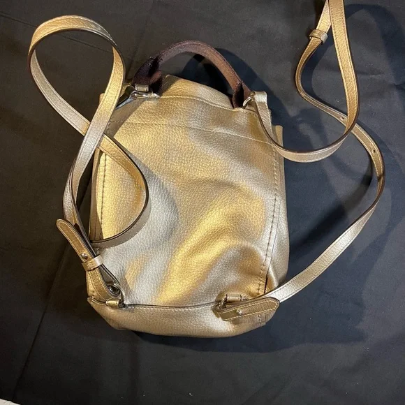 Coach Gold Convertible Backpack Crossbody - Picture 7 of 9